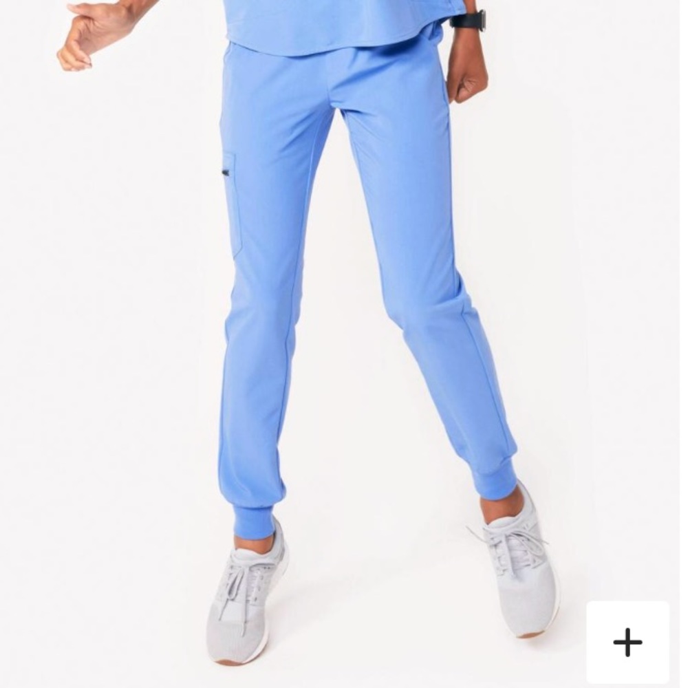 NWT Figs Zamora 2.0 Jogger Pants in Ceil Blue